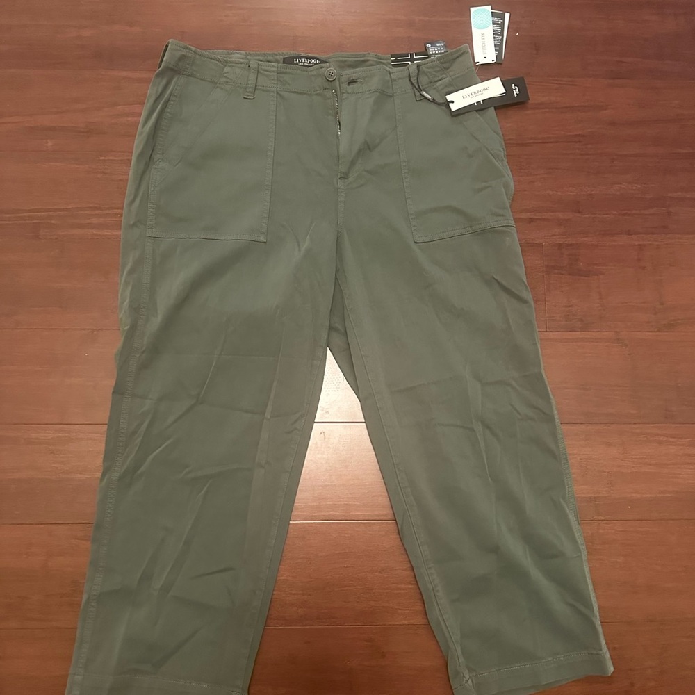 Liverpool Cargo Wide Leg Crop Women’s Pants 16W